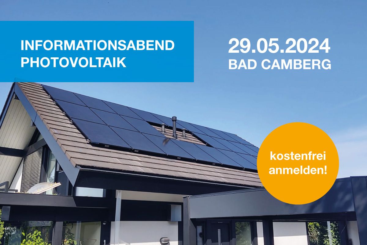 Informationsabend Photovoltaik am 29.05.24 in Bad Camberg