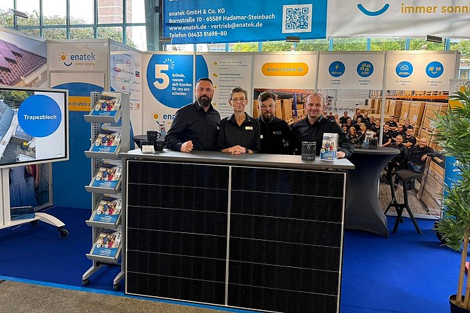 Team enatek auf der Messe Bauen & Wohnen Limburg