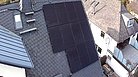 Schieferdach mit Modulen