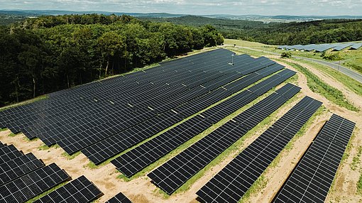 Solarpark Görgeshausen - PV-Module auf Freifläche