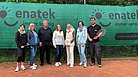 Tennis Club Hadamar vor einem enatek Banner