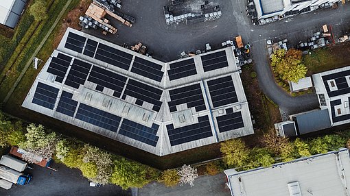 Industrielle PV-Anlage bei SWARCO Limburger Lackfabrik in Diez