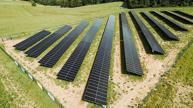 PV-Module auf Freifläche - Solarpark Görgeshausen