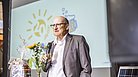 Vortrag des Bürgermeisters Michael Ruoff auf der Jubiläumsfeier von enatek in Hadamar