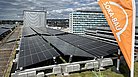 Solaranlage auf dem Dach der SOKA-BAU in Wiesbaden.