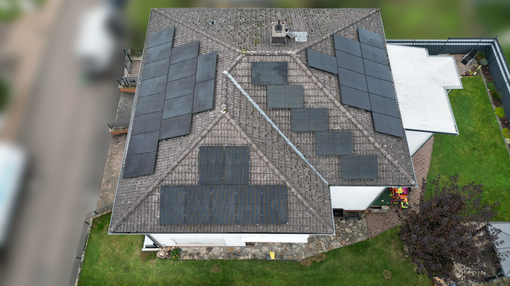 Pfannendach mit Modulen