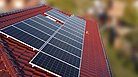 Solarmodule auf dem Dach des Sport und Freizeitparks Limburg