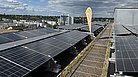 Solaranlage auf dem Dach der SOKA-BAU in Wiesbaden.
