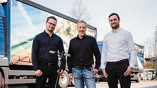 Erfolgreiches Projektteam Marco Below, Eric Schwenk und Jens Berg