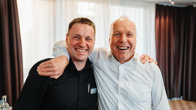Reinhard Horn und Thomas Meuth lächelnd